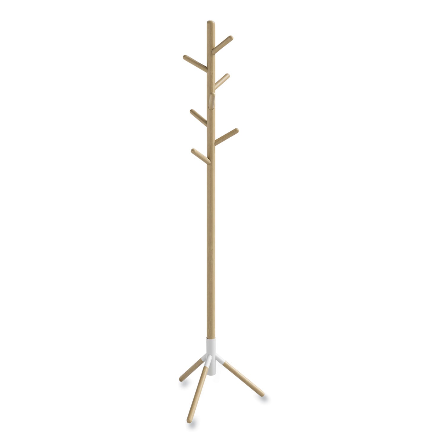 resi-standing-coat-tree-6-hook-1725w-x-1725d-x-695h-white-ships-in-1-3-business-days_saf4265wh - 1