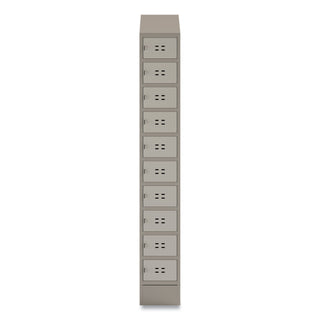 Single Sloped Metal Locker Hood Addition, 12w x 18d x 6h, Tan, Ships in 1-3 Business Days