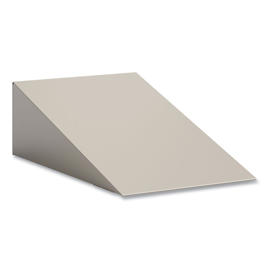 Single Sloped Metal Locker Hood Addition, 12w x 18d x 6h, Tan, Ships in 1-3 Business Days