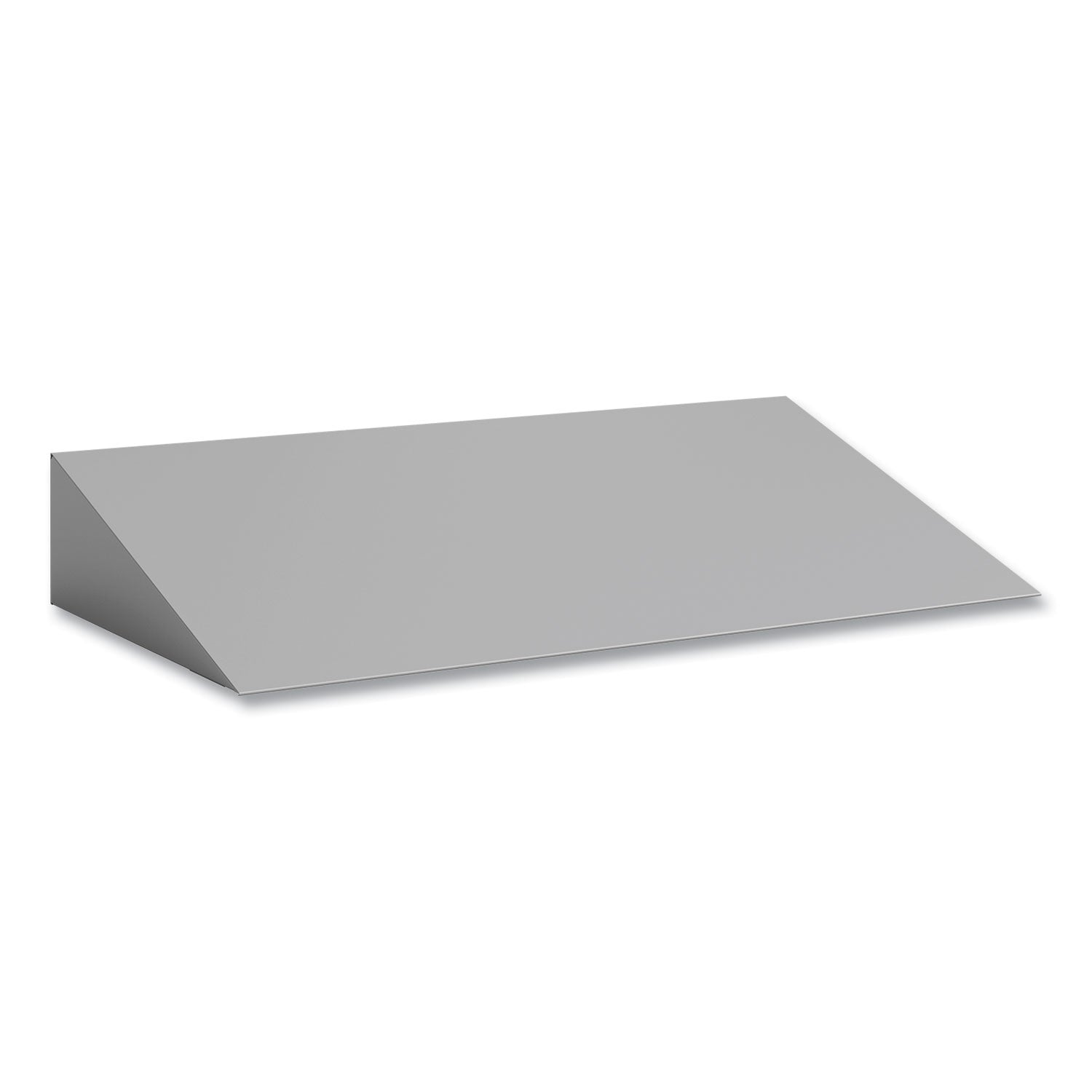 Triple Sloped Metal Locker Hood Addition, 36w x 18d x 6h, Gray, Ships in 1-3 Business Days