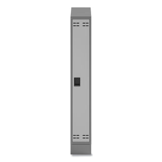 Single Continuous Metal Locker Base Addition, 11.7w x 16d x 5.75h, Gray, Ships in 1-3 Business Days