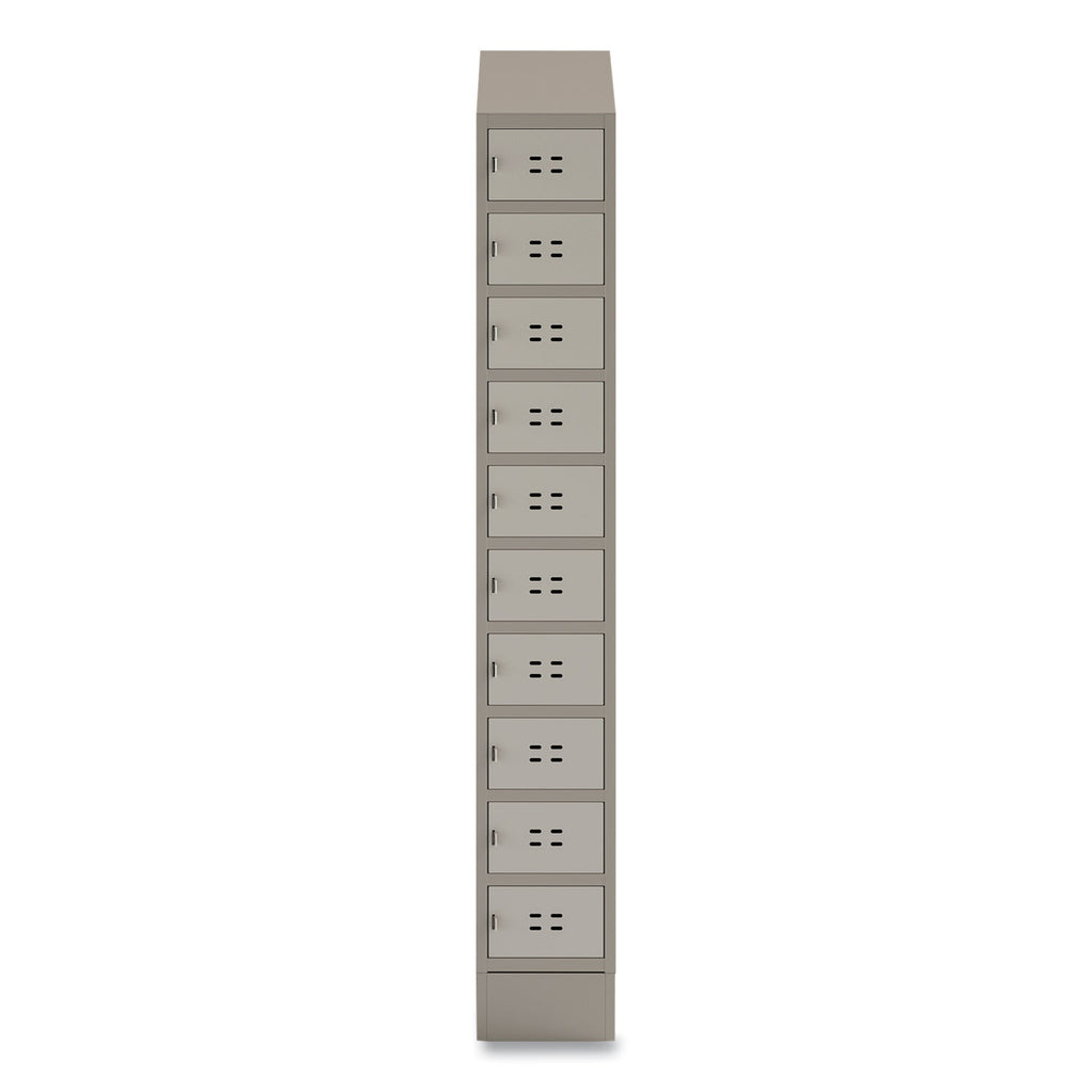 Single Continuous Metal Locker Base Addition, 11.7w x 16d x 5.75h, Tan, Ships in 1-3 Business Days