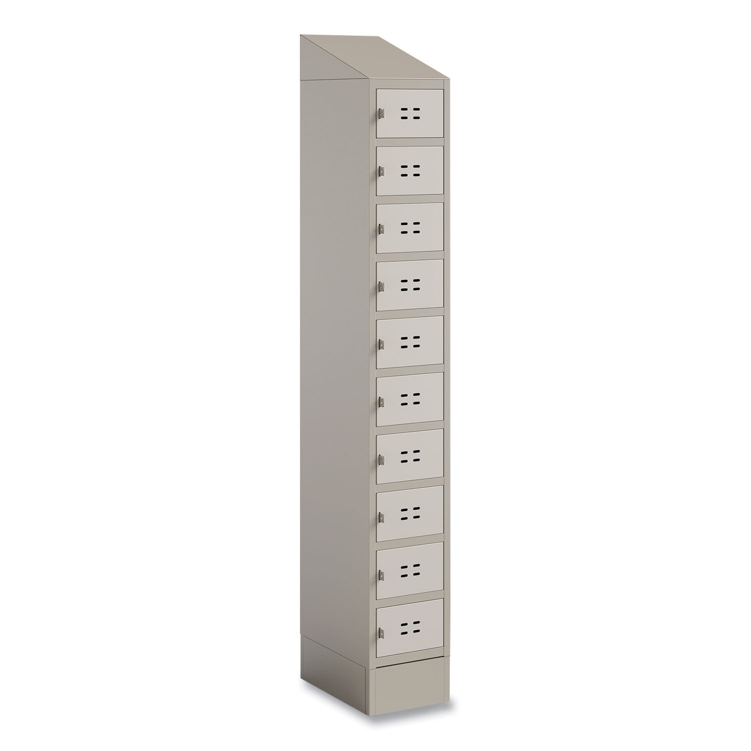 Single Continuous Metal Locker Base Addition, 11.7w x 16d x 5.75h, Tan, Ships in 1-3 Business Days