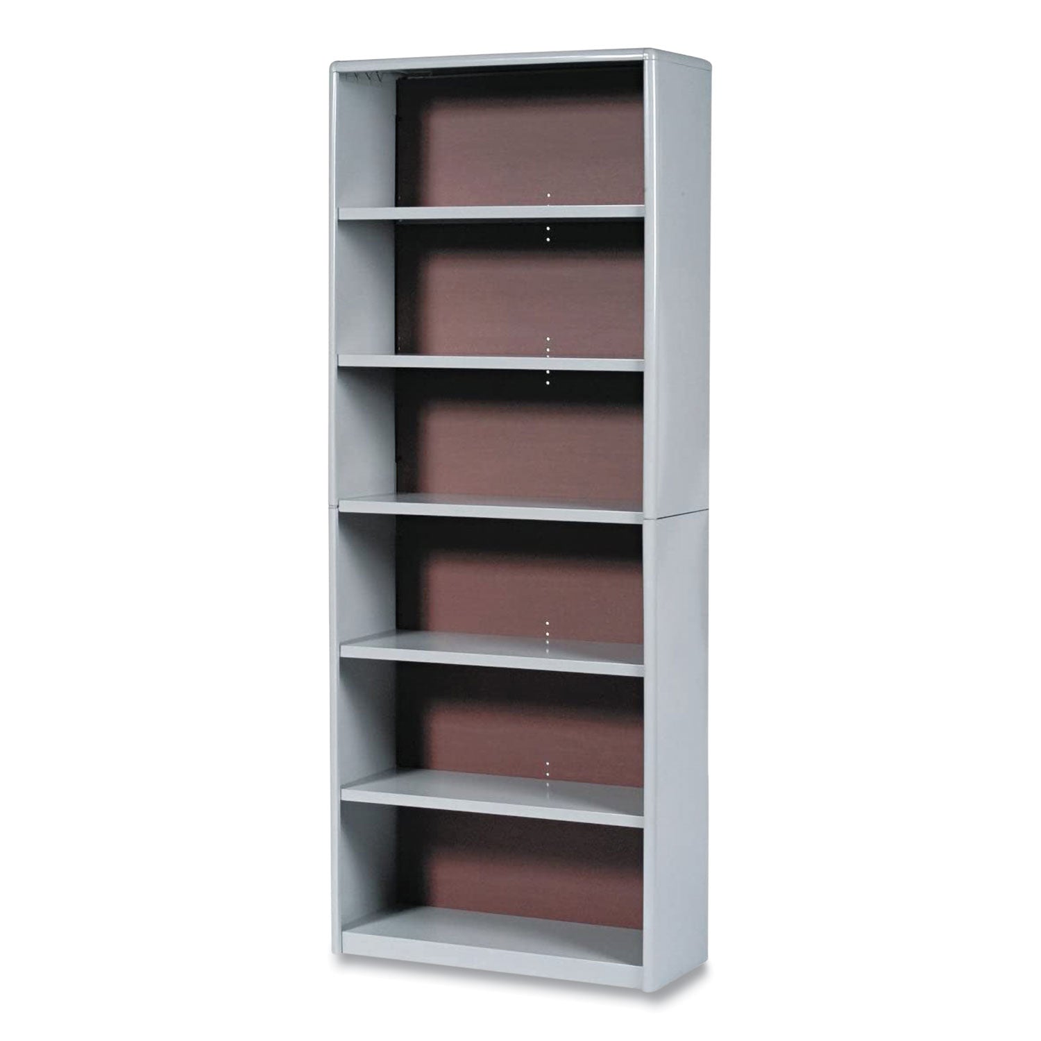 valuemate-economy-bookcase-six-shelf-3175w-x-135d-x-80h-gray-ships-in-1-3-business-days_saf7174gr - 1