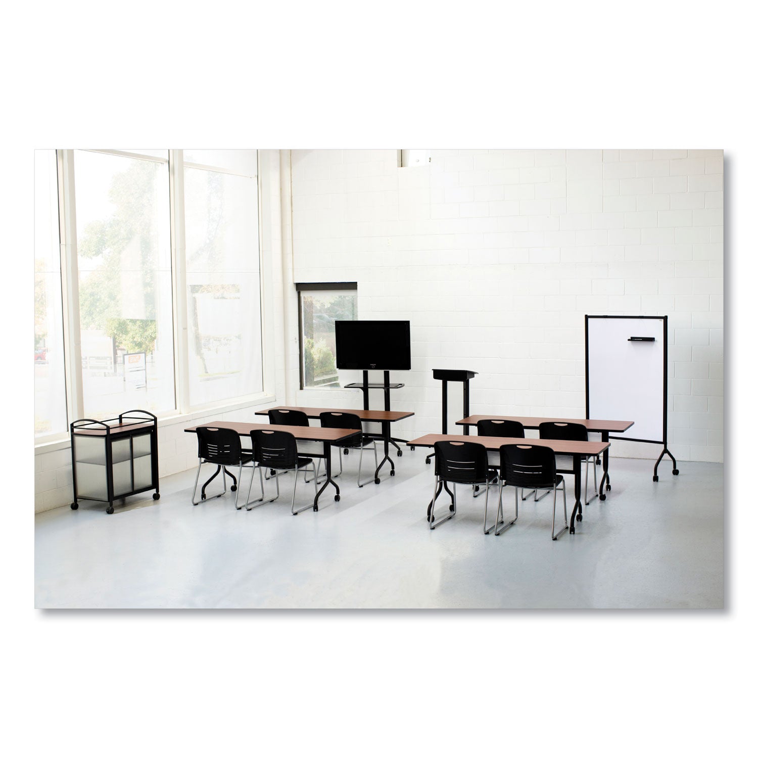Impromptu Lectern, 26.5 x 18.75 x 46.5, Black, Ships in 1-3 Business Days