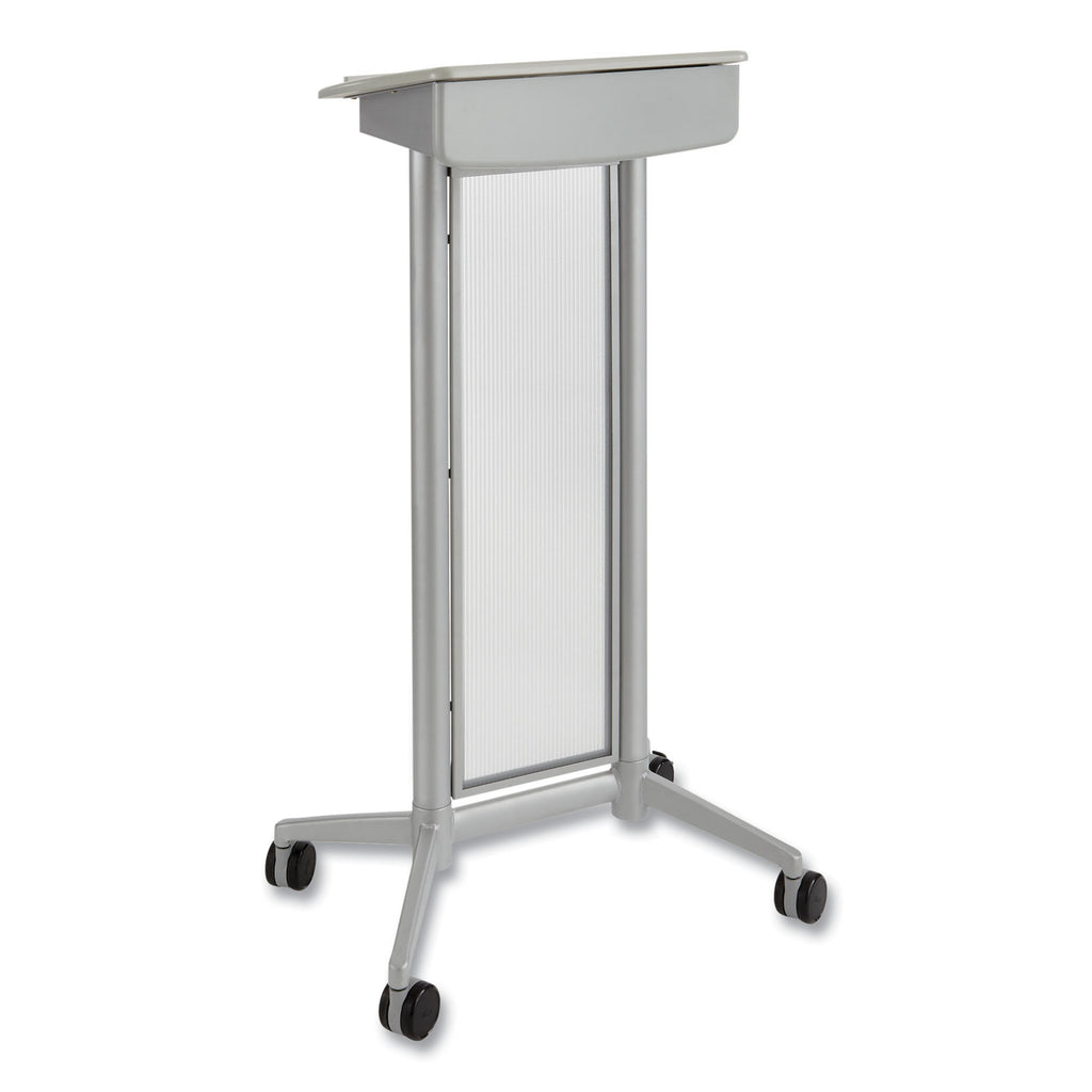 Impromptu Lectern, 26.5 x 18.75 x 46.5, Gray, Ships in 1-3 Business Days - 