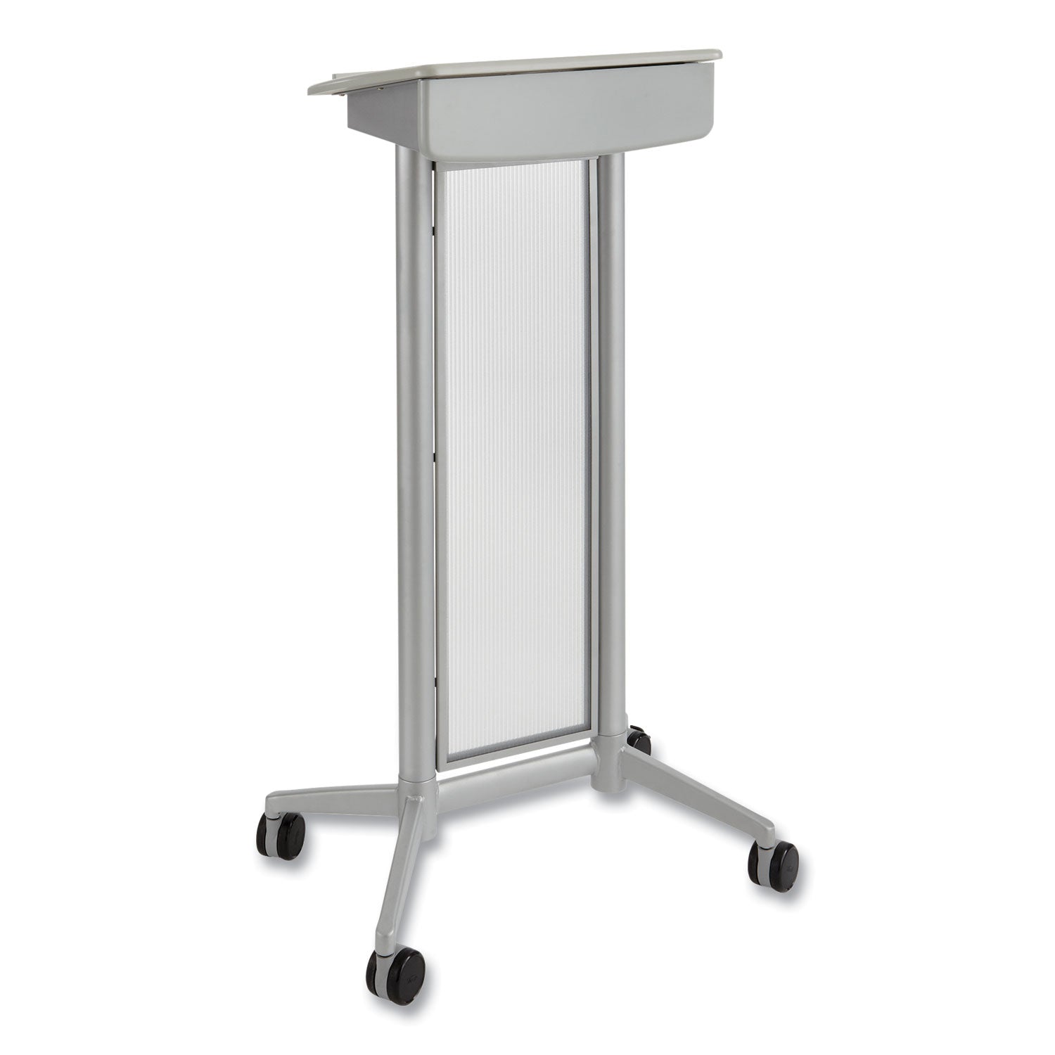 Impromptu Lectern, 26.5 x 18.75 x 46.5, Gray, Ships in 1-3 Business Days - 