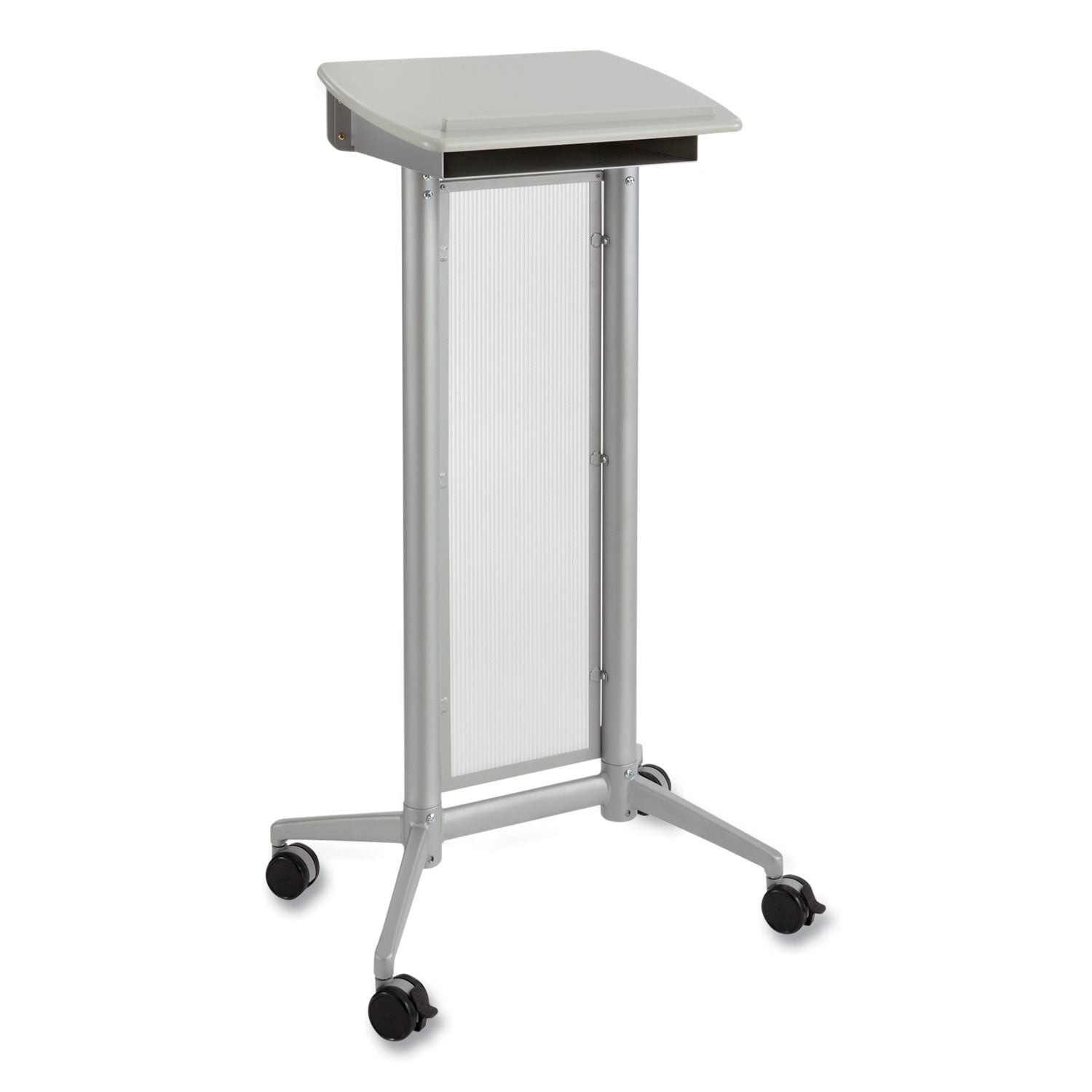 Impromptu Lectern, 26.5 x 18.75 x 46.5, Gray, Ships in 1-3 Business Days - 