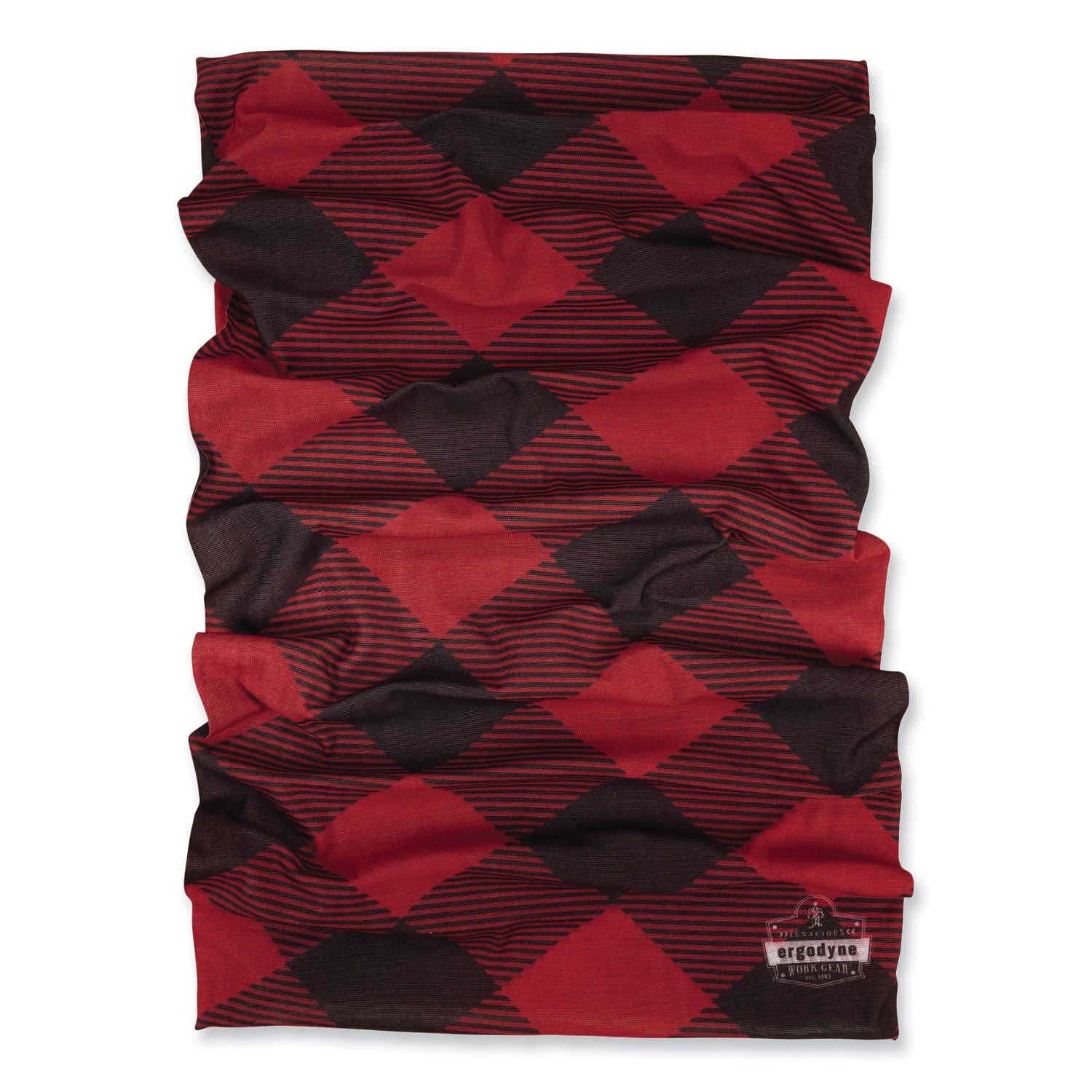 chill-its-6485-multi-band-polyester-one-size-fits-most-red-buffalo-plaid-ships-in-1-3-business-days_ego42210 - 1