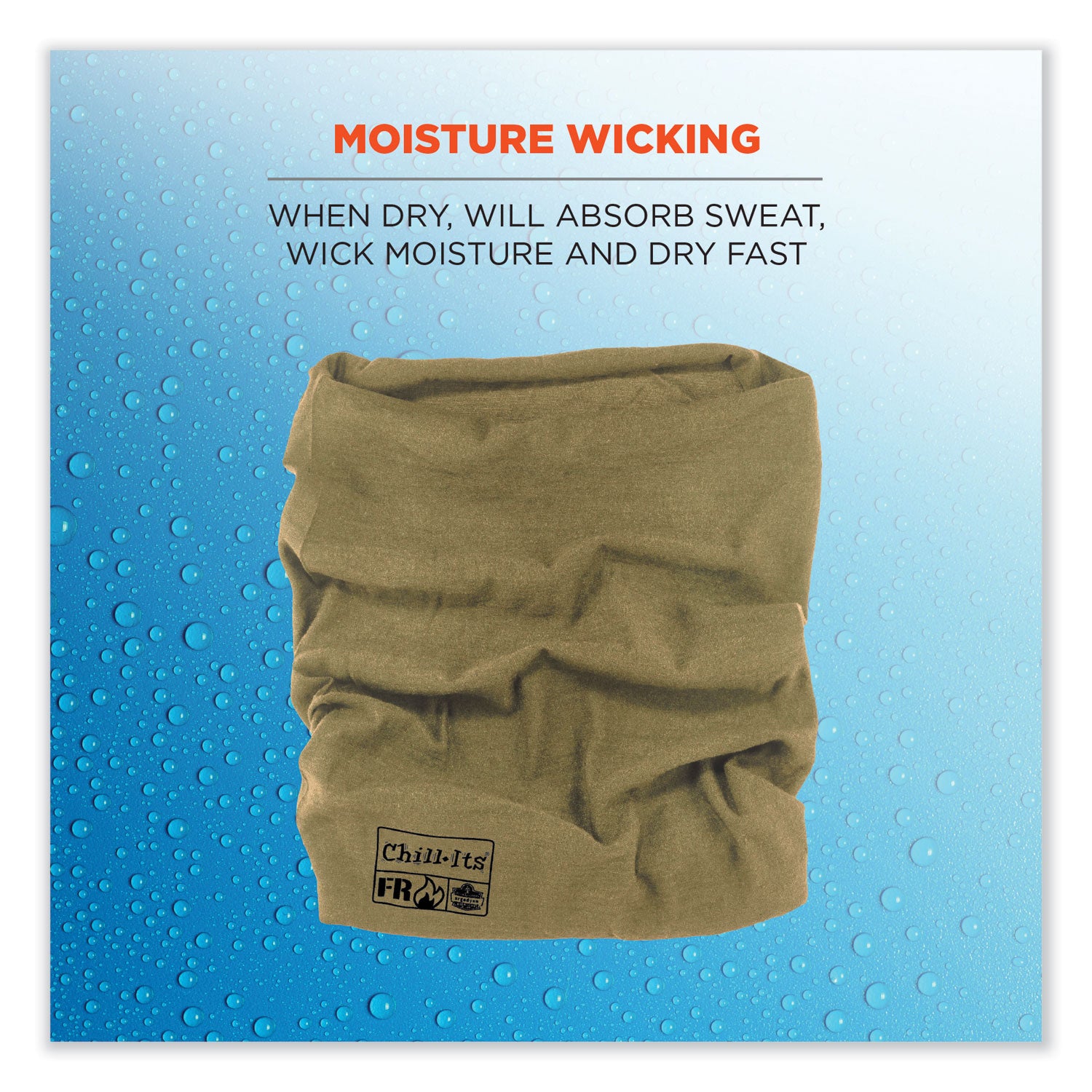 Chill-Its 6486 FR Multi-Band, Nomex, One Size Fits Most, Khaki, Ships in 1-3 Business Days