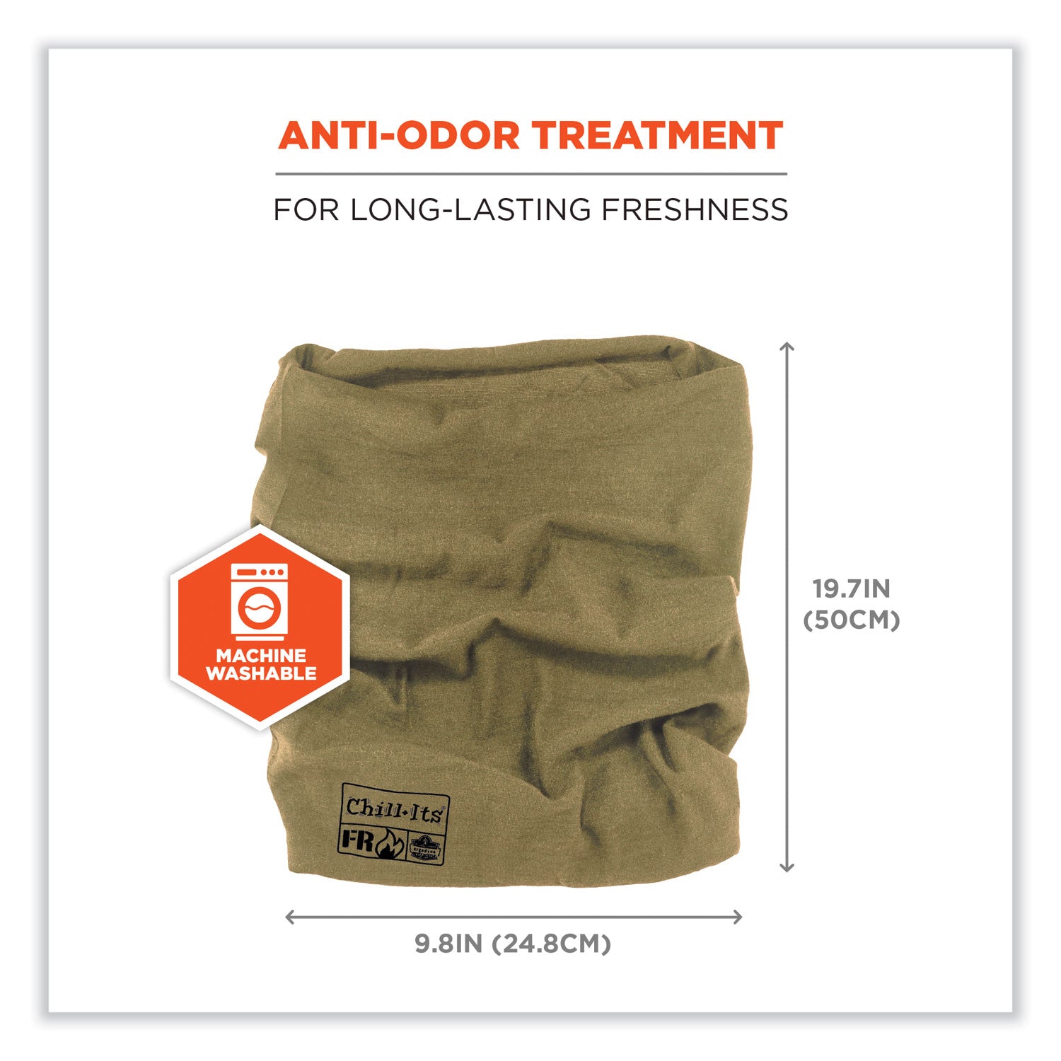 Chill-Its 6486 FR Multi-Band, Nomex, One Size Fits Most, Khaki, Ships in 1-3 Business Days
