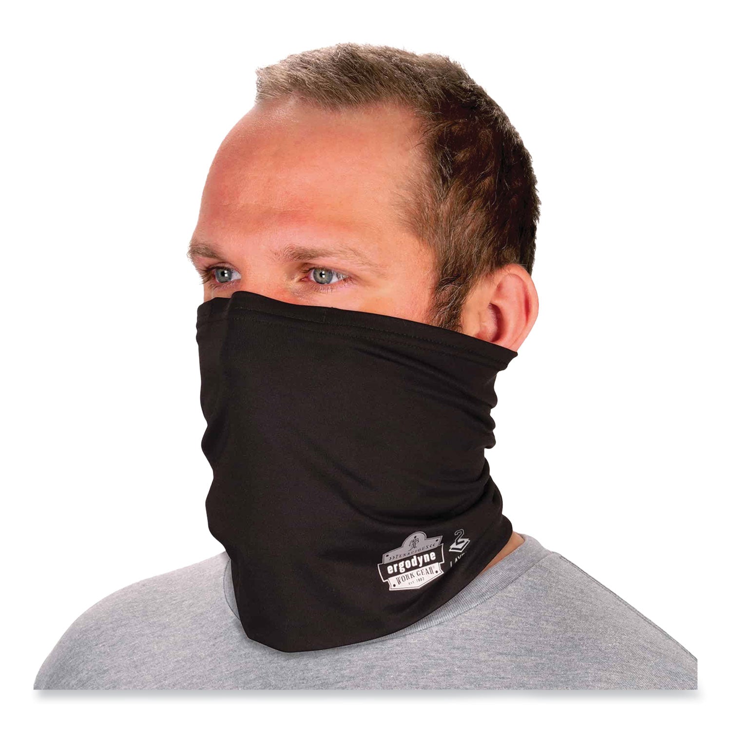 Chill-Its 6489 2-Layer Cooling Performance Knit Multi-Band, Polyester/Spandex, Small/Med, Black, Ships in 1-3 Business Days
