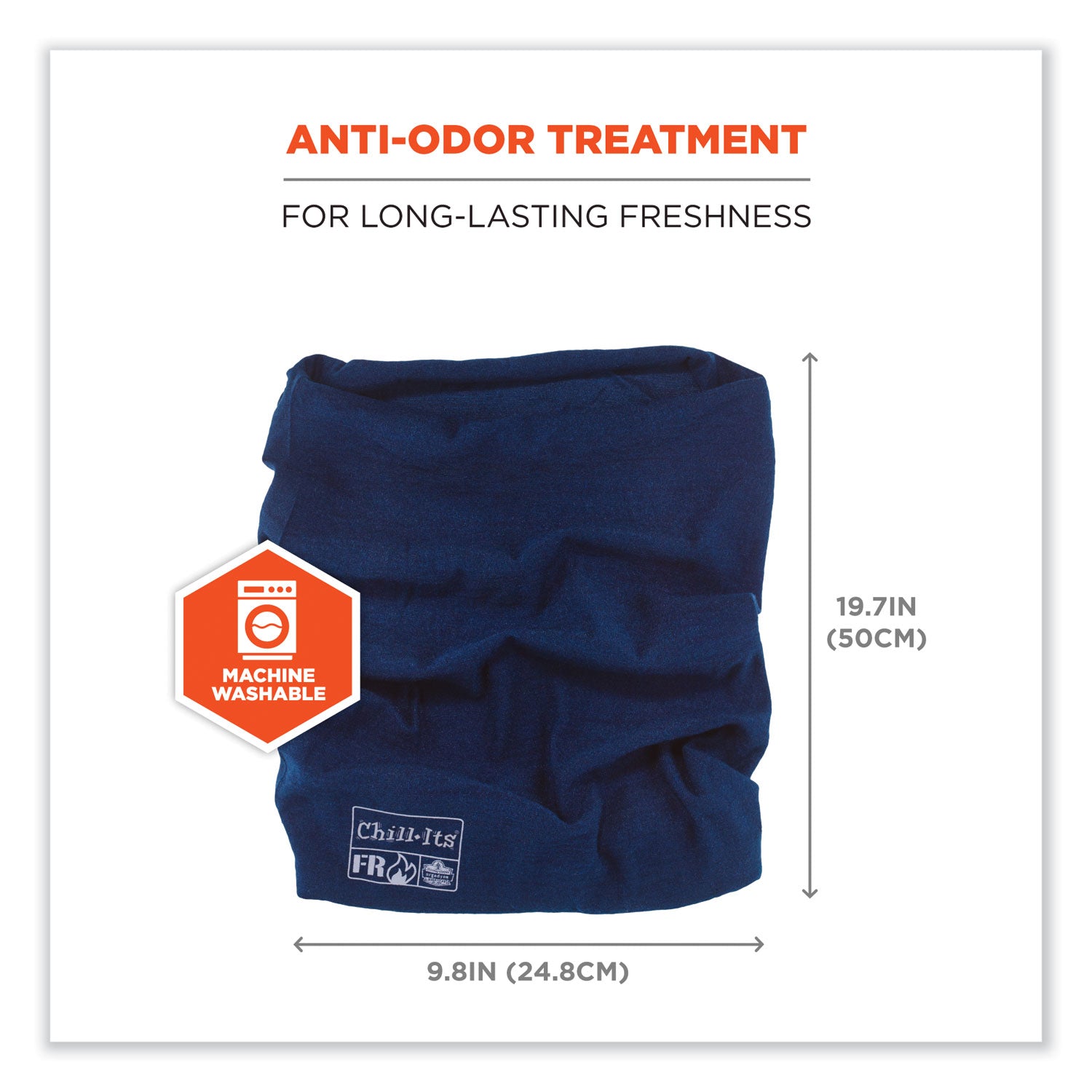 Chill-Its 6486 FR Multi-Band, Nomex, One Size Fits Most, Navy, Ships in 1-3 Business Days