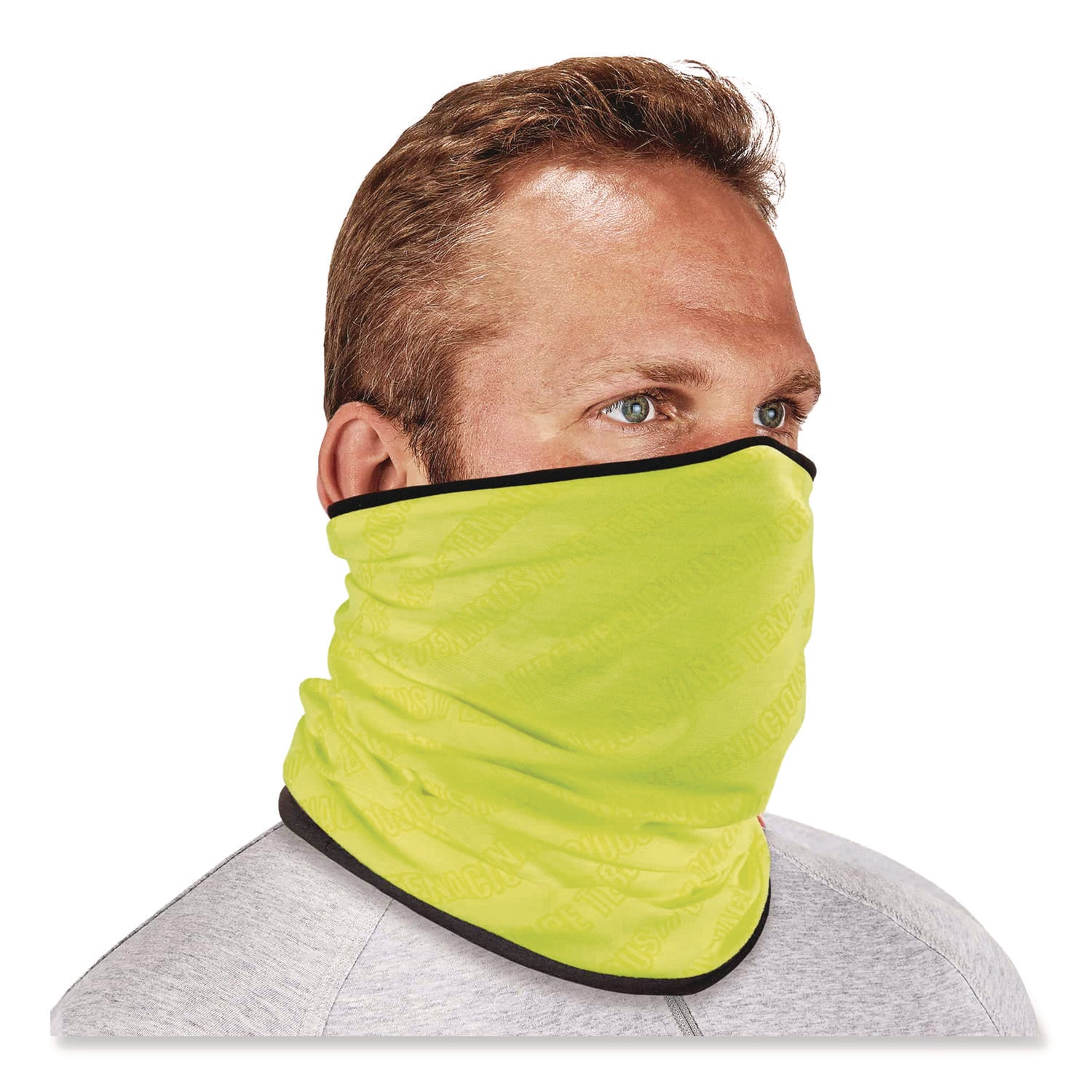 N-Ferno 6491 Reversible Thermal Fleece + Poly Multi-Band, One Size Fits Most, Lime, Ships in 1-3 Business Days