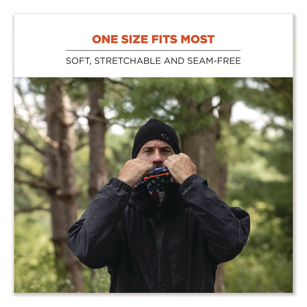N-Ferno 6491 Reversible Thermal Fleece + Poly Multi-Band, One Size Fits Most, Light Gray Fade, Ships in 1-3 Business Days