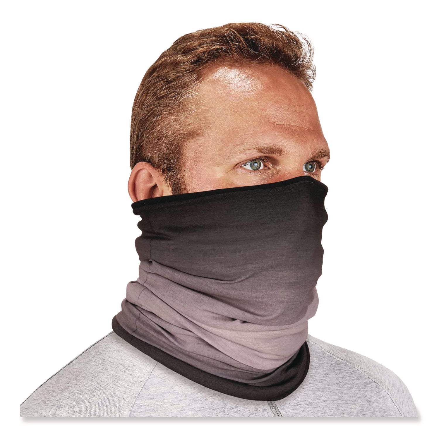 N-Ferno 6491 Reversible Thermal Fleece + Poly Multi-Band, One Size Fits Most, Light Gray Fade, Ships in 1-3 Business Days