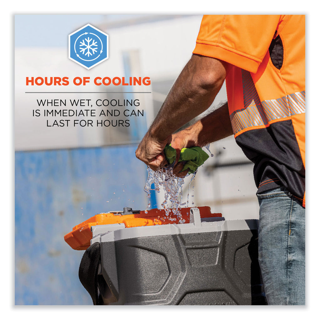 Chill-Its 6487R Reflective Cooling Multi-Band, Polyester/Spandex, One Size Fit Most, HiVis Orange, Ships in 1-3 Business Days