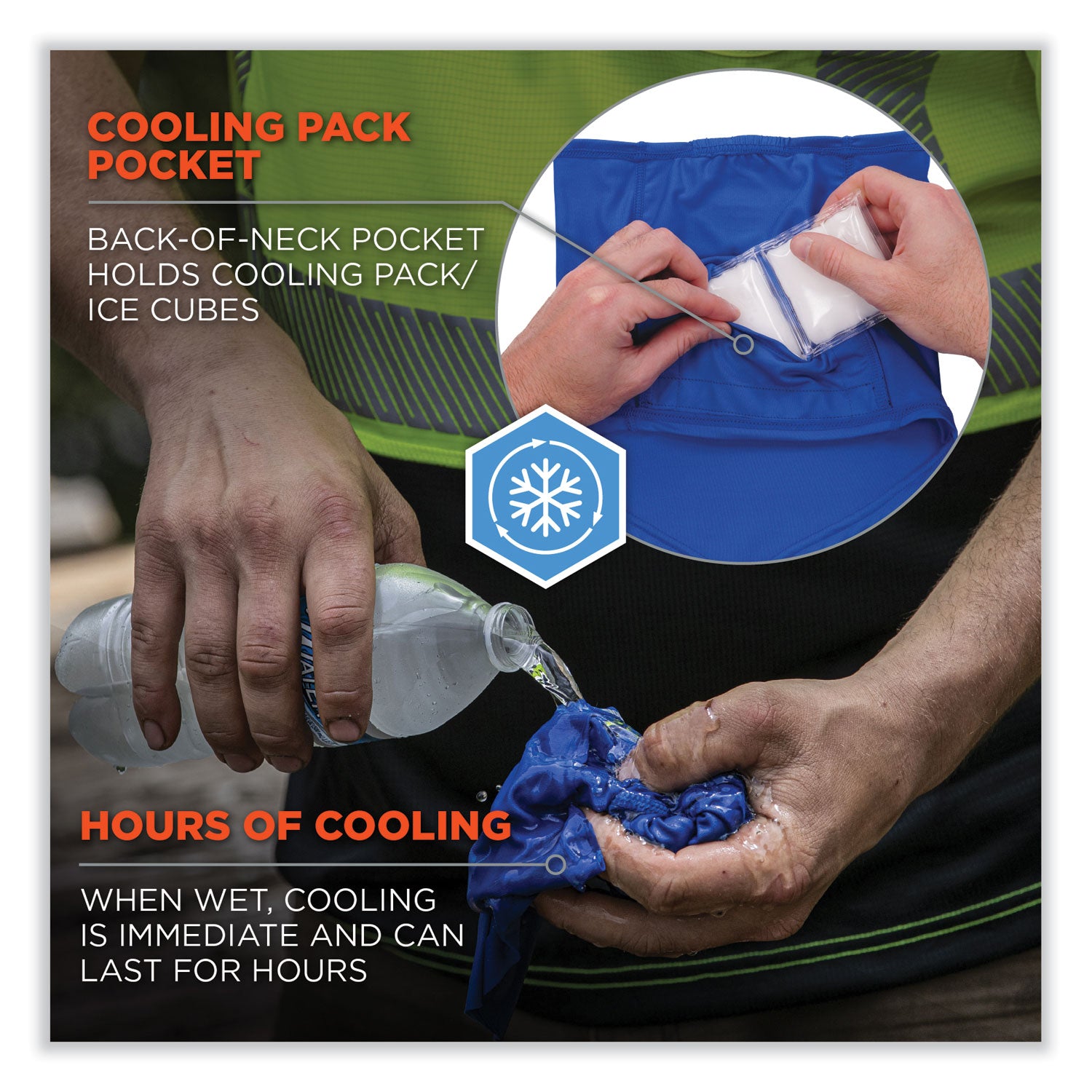 chill-its-6482-cooling-neck-gaiter-bandana-pocket-kit-polyester-spandex-small-medium-blue-ships-in-1-3-business-days_ego42135 - 3