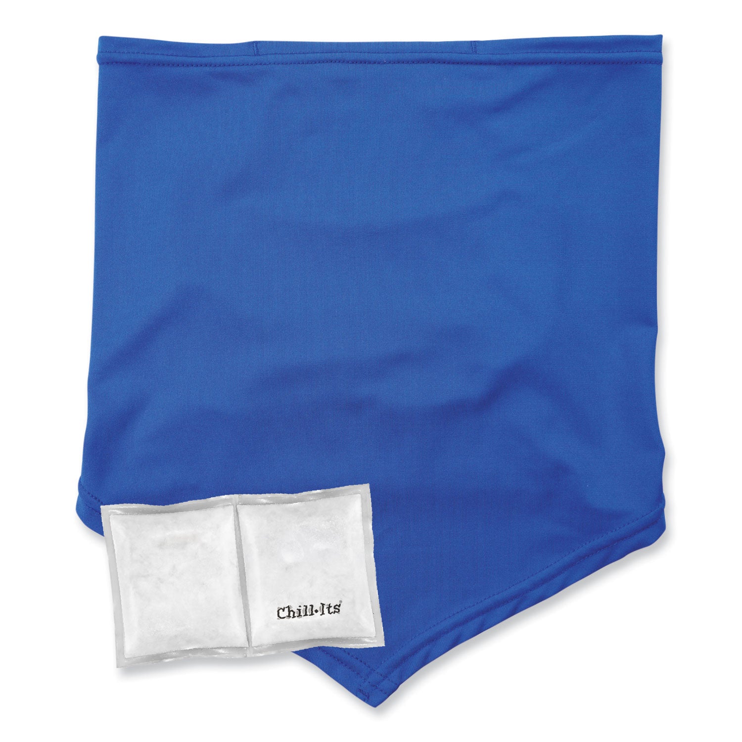 chill-its-6482-cooling-neck-gaiter-bandana-pocket-kit-polyester-spandex-small-medium-blue-ships-in-1-3-business-days_ego42135 - 1