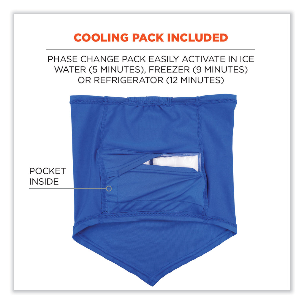 chill-its-6482-cooling-neck-gaiter-bandana-pocket-kit-polyester-spandex-large-x-large-blue-ships-in-1-3-business-days_ego42136 - 4