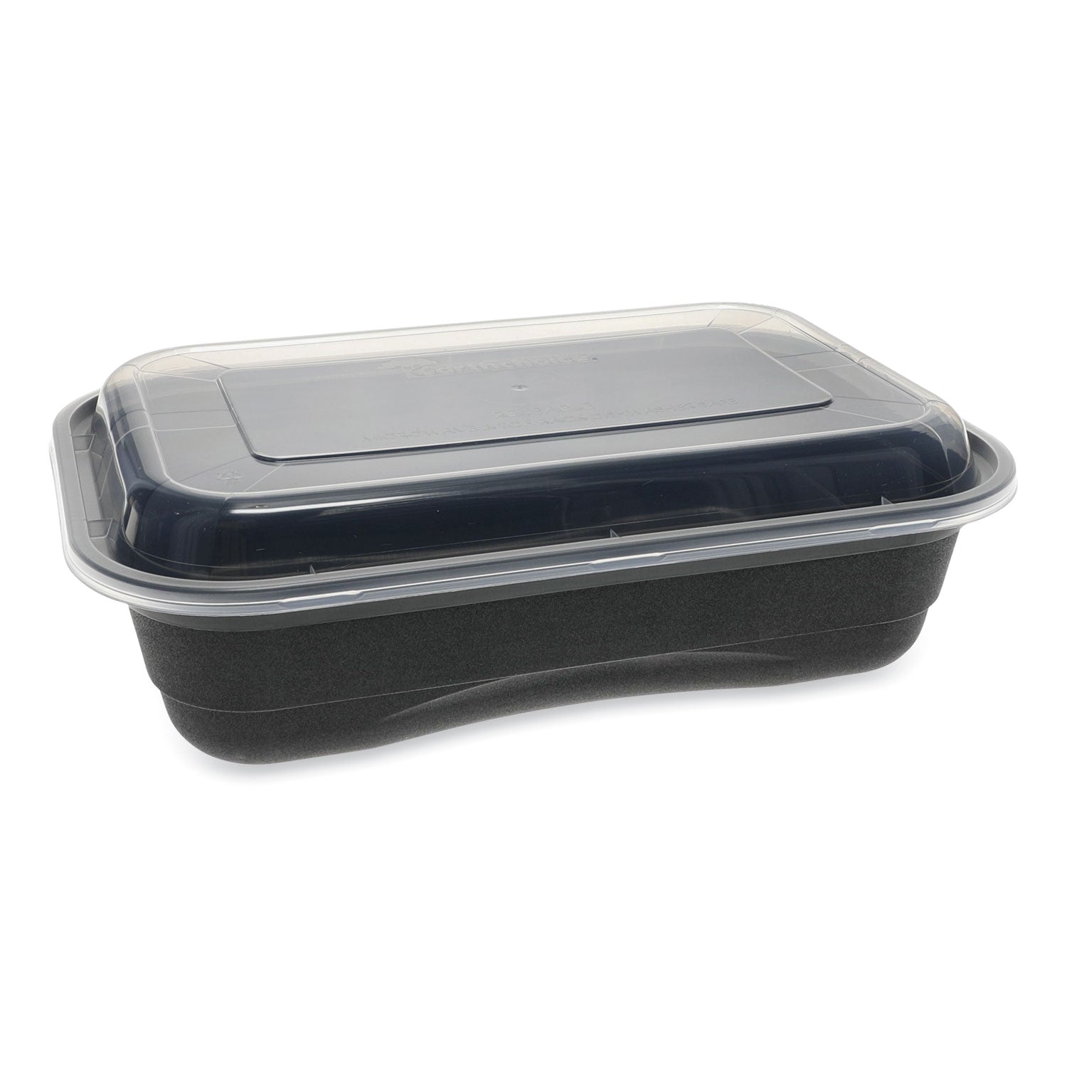earthchoice-versa2go-microwaveable-container-36-oz-84-x-56-x-2-black-clear-plastic-150-carton_pctnv2grt3688b - 1