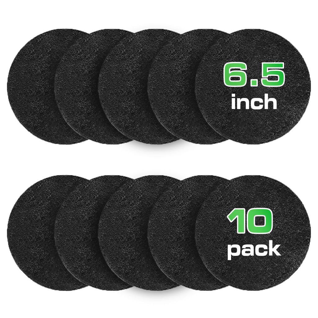 plexon 10 packs charcoal filters for compost bucket countertop bin 1 5 gallon kitchen natural home compost bin filter replacement refill round 6 5 inch
