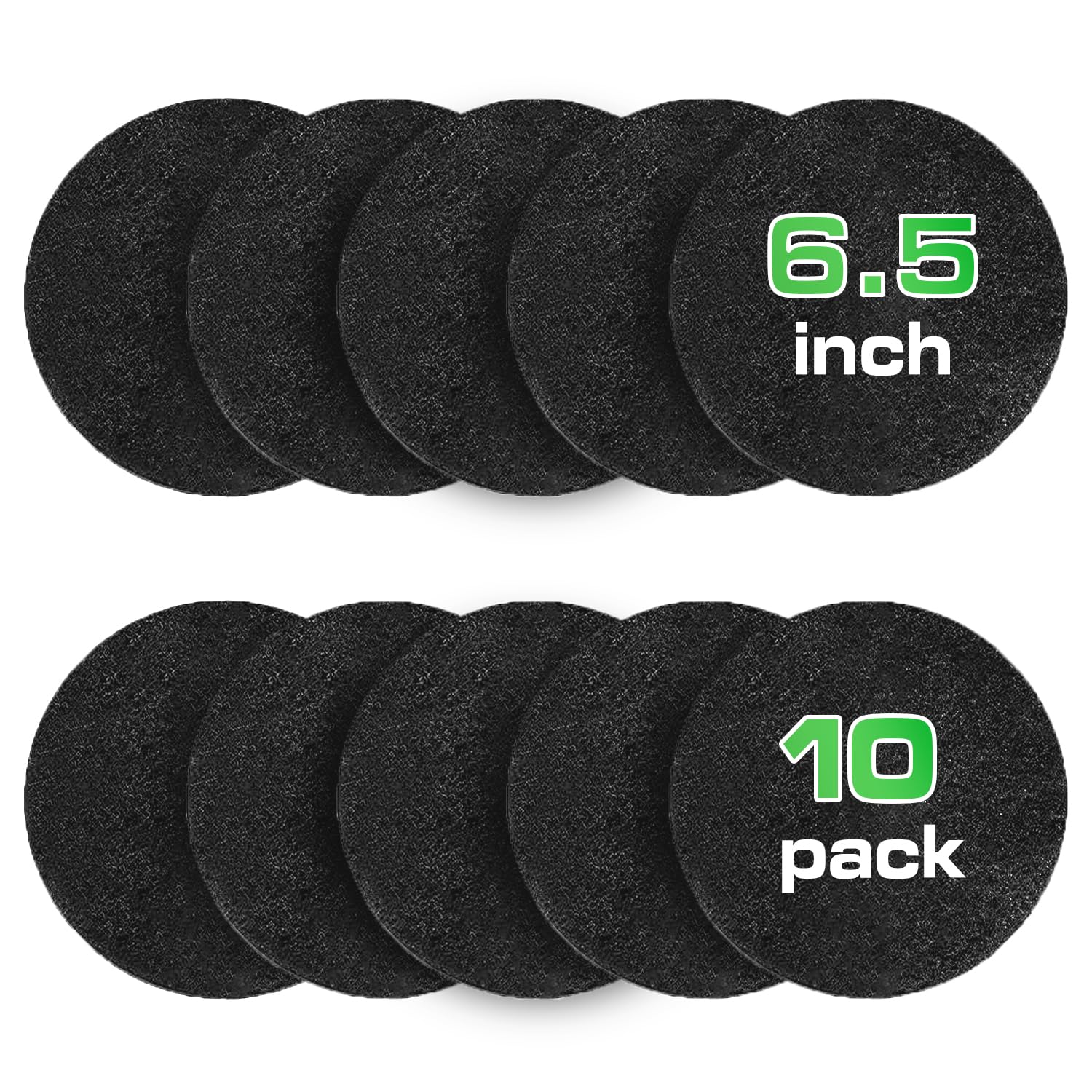 plexon 10 packs charcoal filters for compost bucket countertop bin 1 5 gallon kitchen natural home compost bin filter replacement refill round 6 5 inch