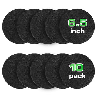 plexon 10 packs charcoal filters for compost bucket countertop bin 1 5 gallon kitchen natural home compost bin filter replacement refill round 6 5 inch