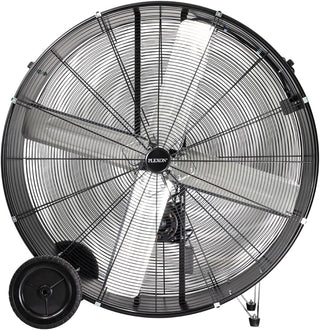 42 in. Black High Velocity Belt-Drive Drum Fan, 2-Speed
