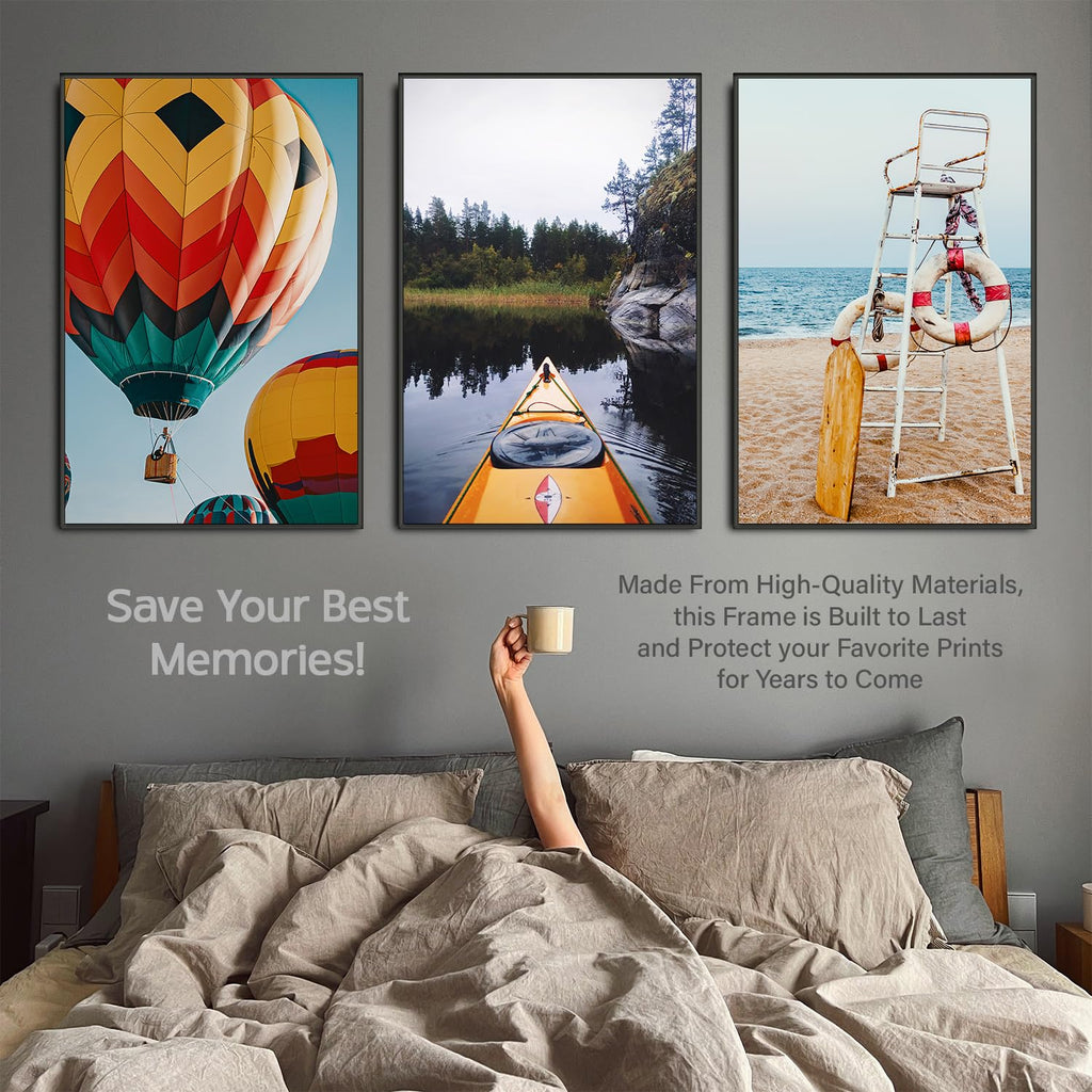 24"W x 36"H Black Stylish Poster Frame