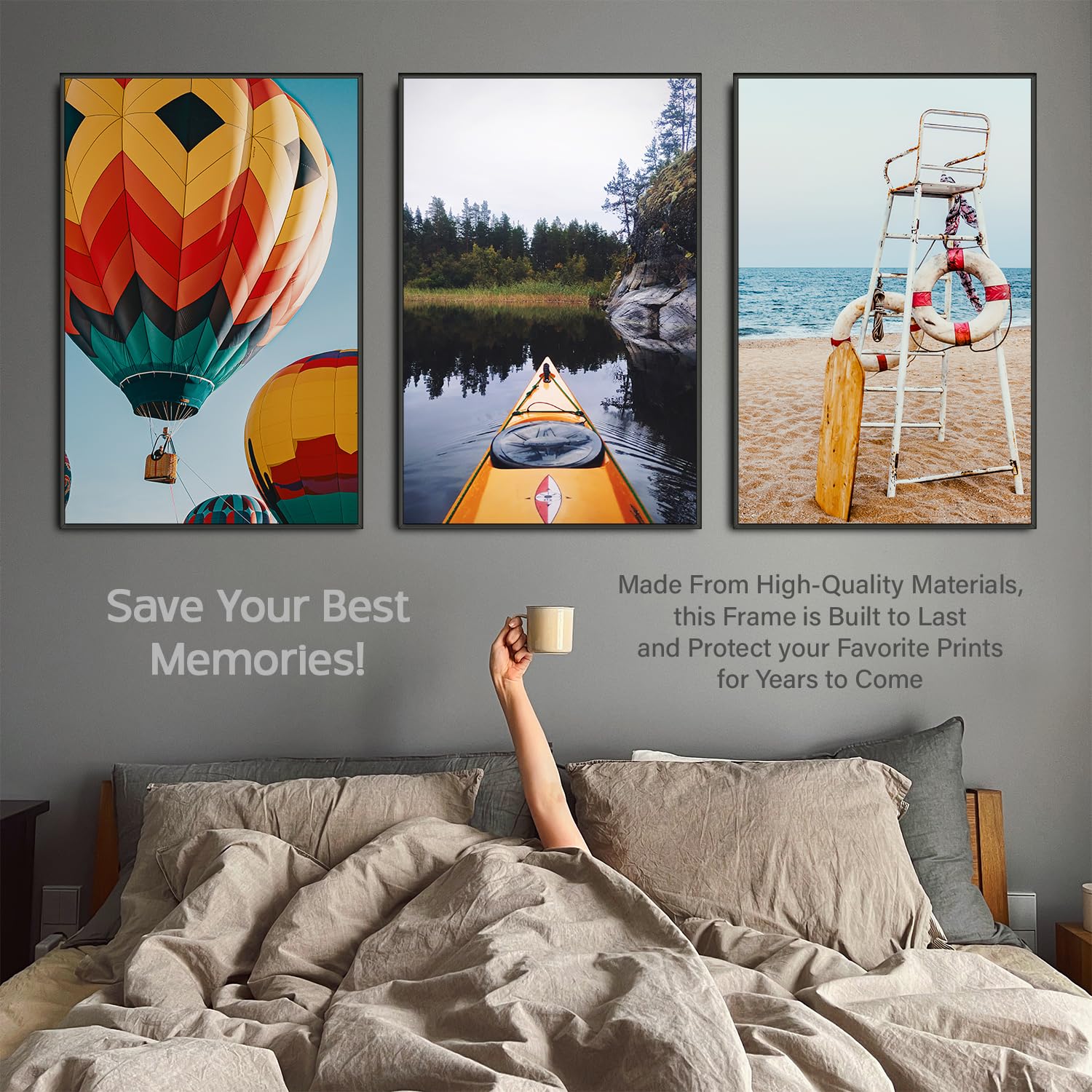 24"W x 36"H Black Stylish Poster Frame