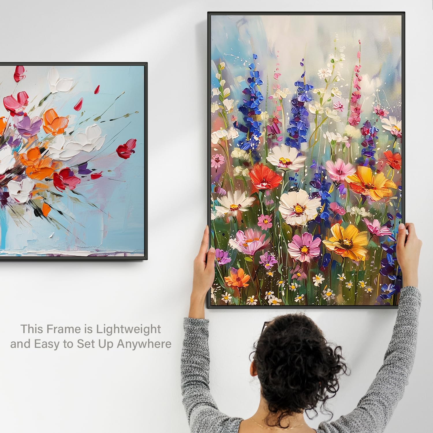24"W x 36"H Black Stylish Poster Frame