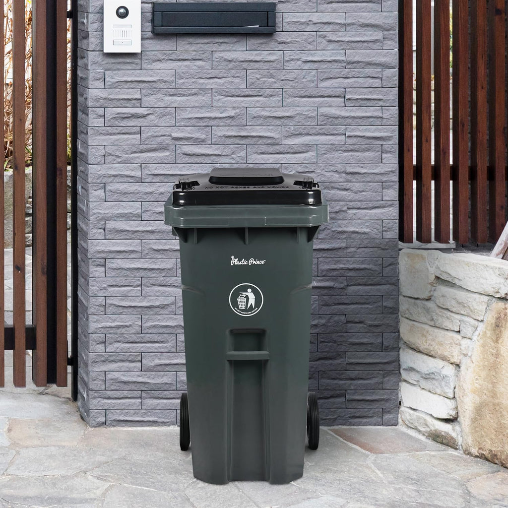 32 Gal Gray Rollout Container
