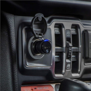 PowerVolt USB-C Fast Charger for Car, White