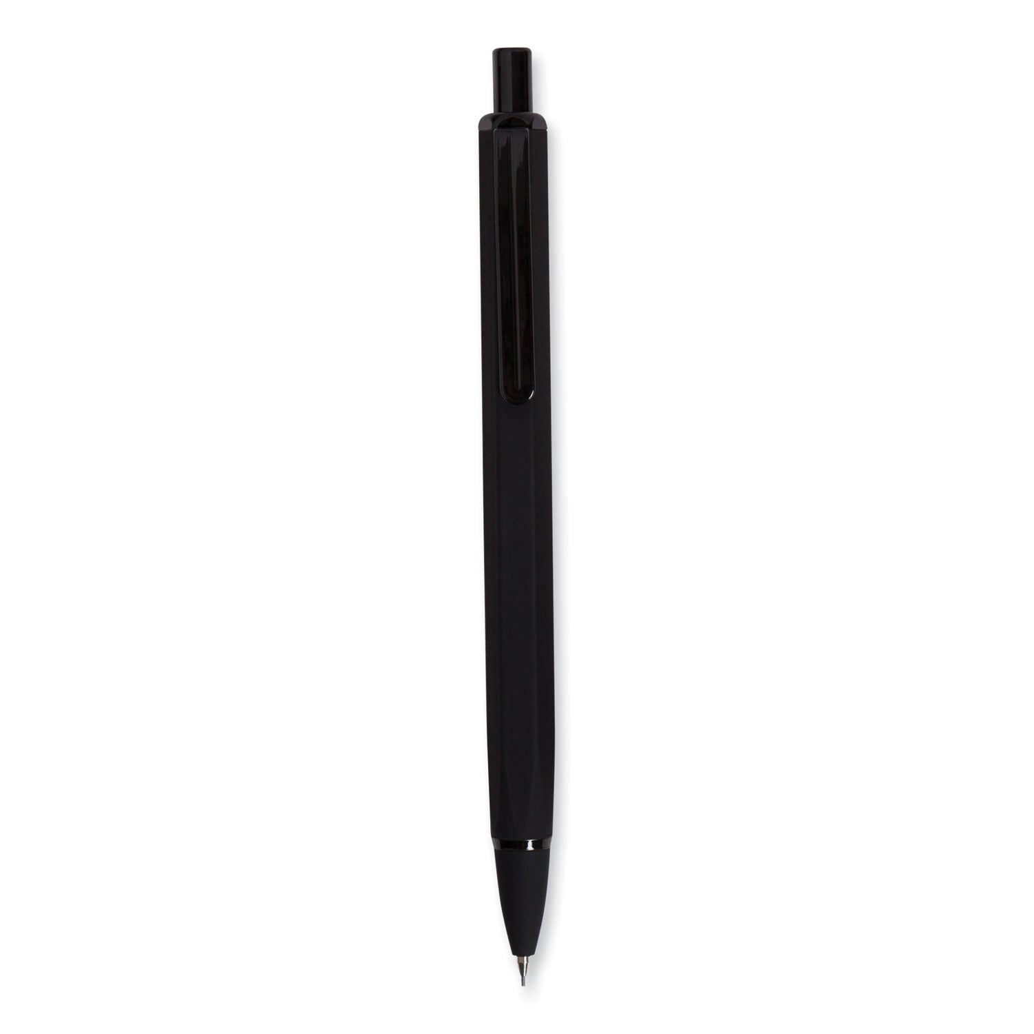 cambria-soft-touch-mechanical-pencil-07-mm-hb-#2-black-lead-black-barrel-12-pack_ubr5008u0124 - 2