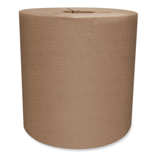 Morsoft Controlled Towels, Y-Notch, 1-Ply, 8" x 800 ft, Kraft, 6 Rolls/Carton
