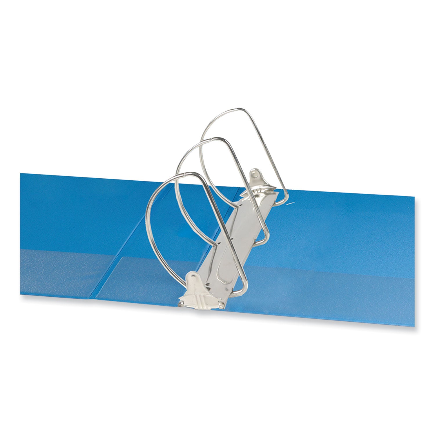 Slant D-Ring View Binder, 3 Rings, 3" Capacity, 11 x 8.5, Light Blue - 