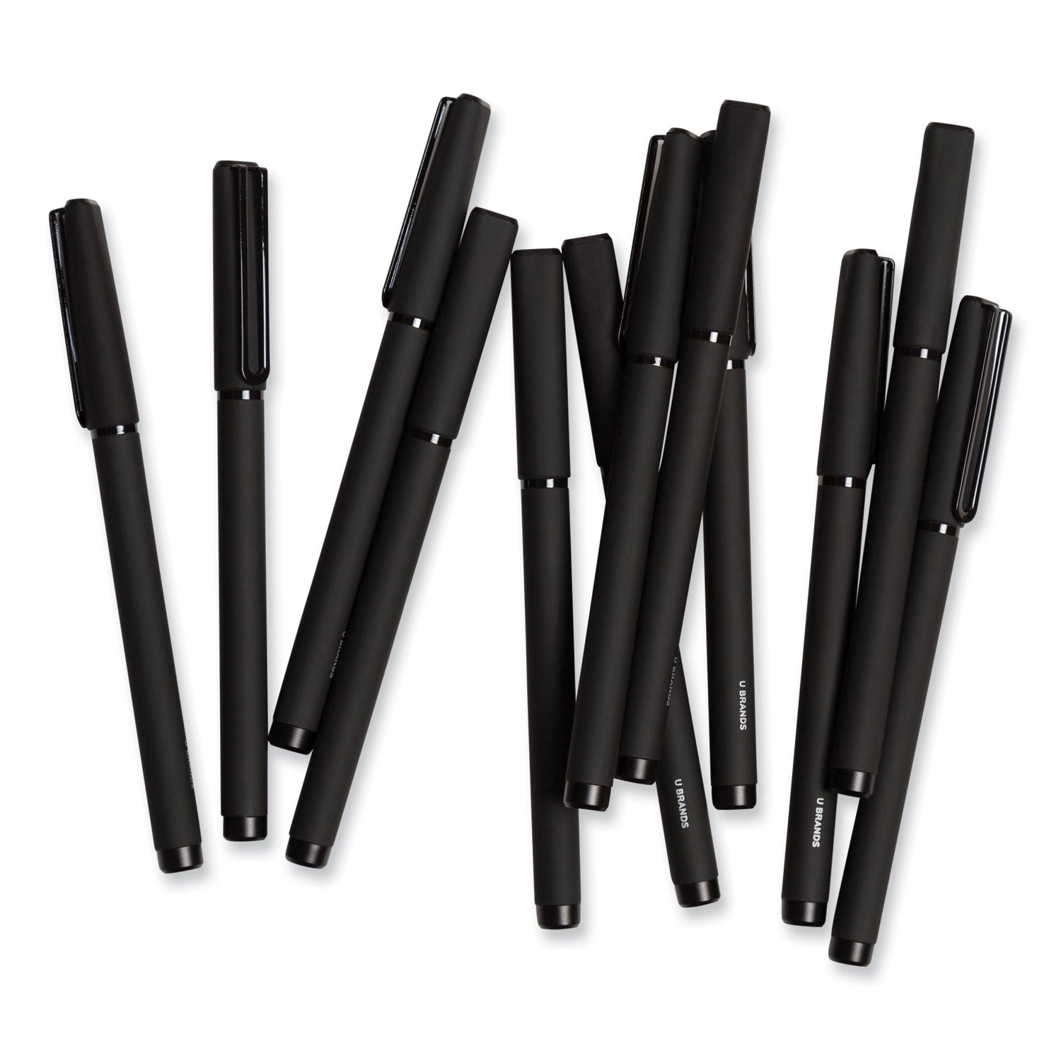 catalina-soft-touch-porous-point-pen-stick-fine-07-mm-black-ink-black-barrel-dozen_ubr5007u0124 - 4