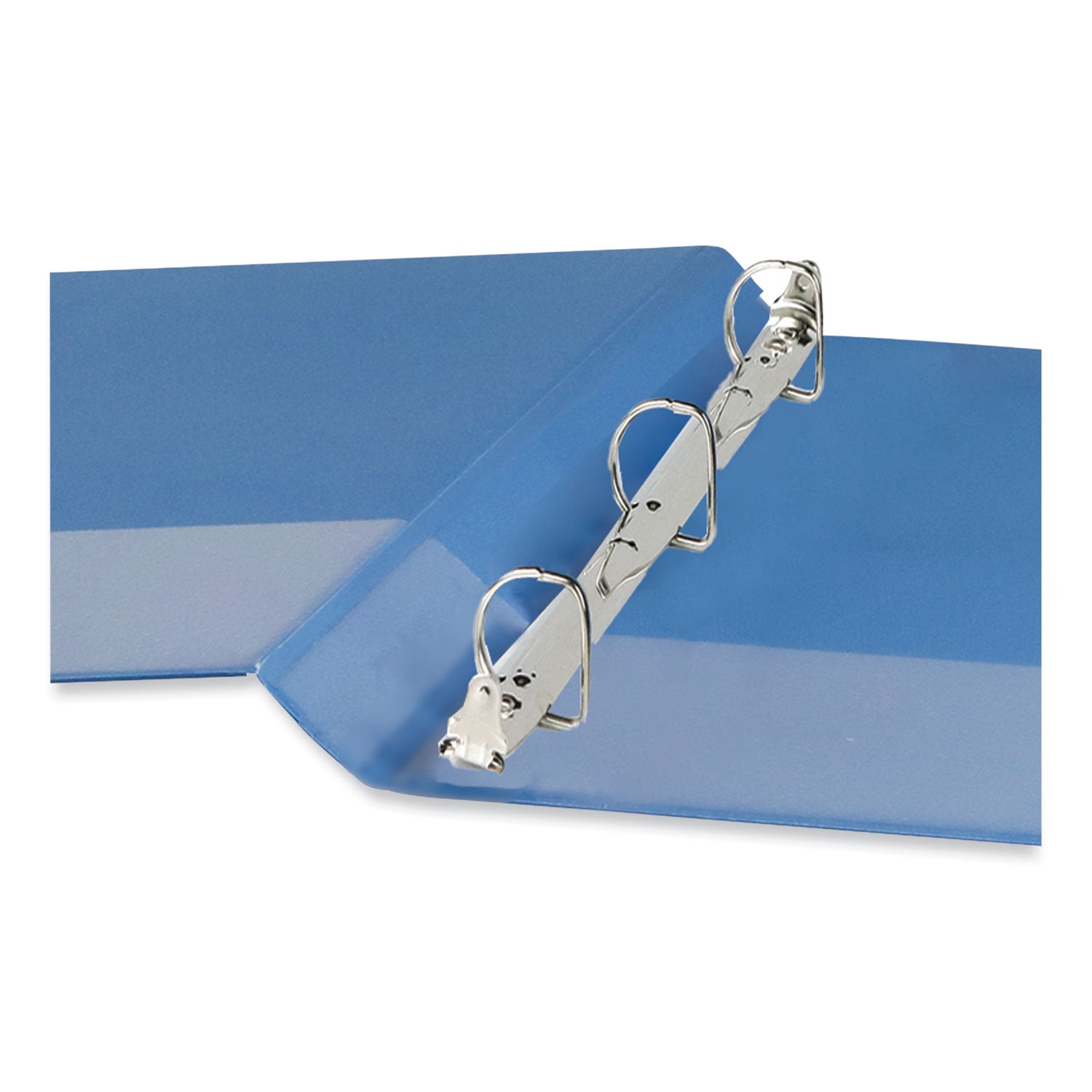 Slant D-Ring View Binder, 3 Rings, 1.5" Capacity, 11 x 8.5, Light Blue - 