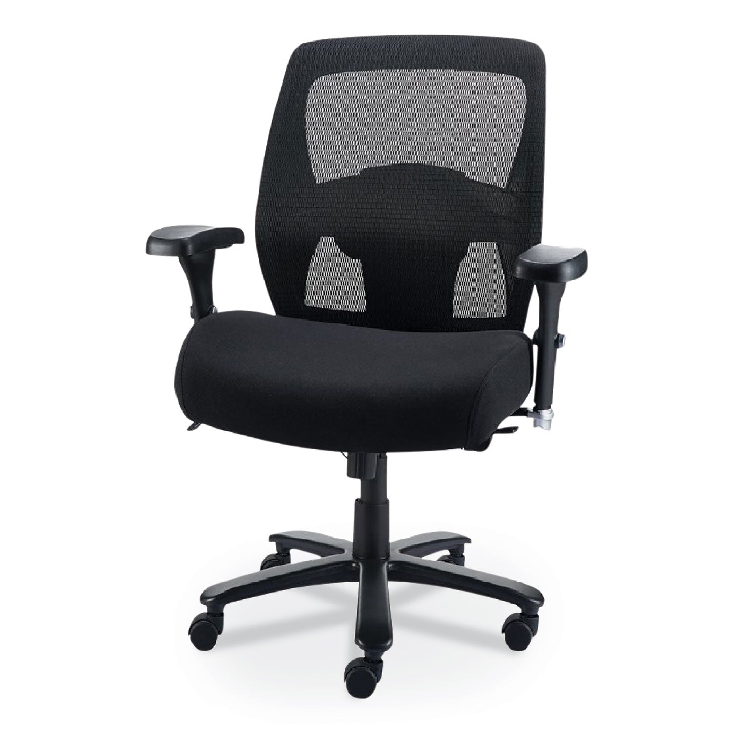 Alera Faseny Series Big and Tall Manager Chair, Supports Up to 400 lbs, 17.48" to 21.73" Seat Height, Black Seat/Back/Base - 3