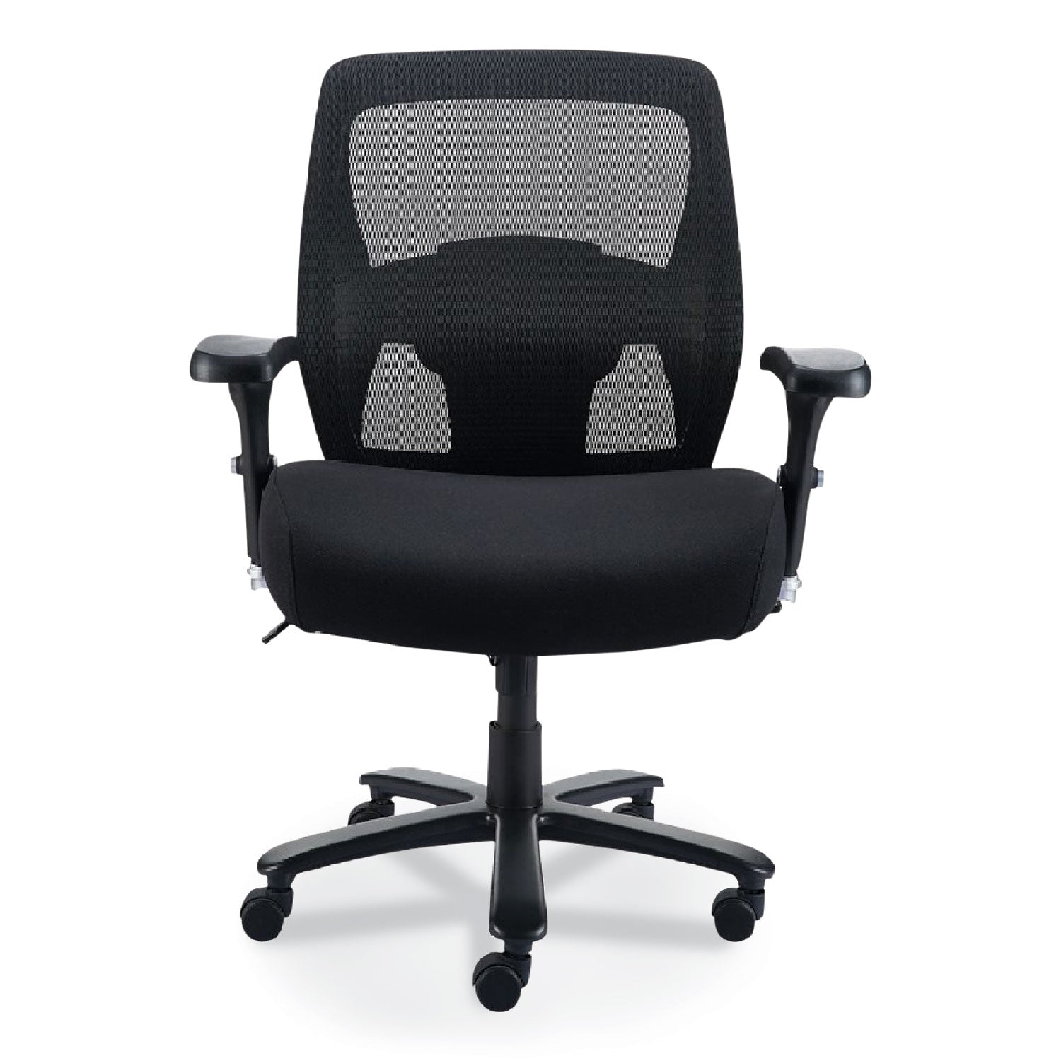 Alera Faseny Series Big and Tall Manager Chair, Supports Up to 400 lbs, 17.48" to 21.73" Seat Height, Black Seat/Back/Base - 1