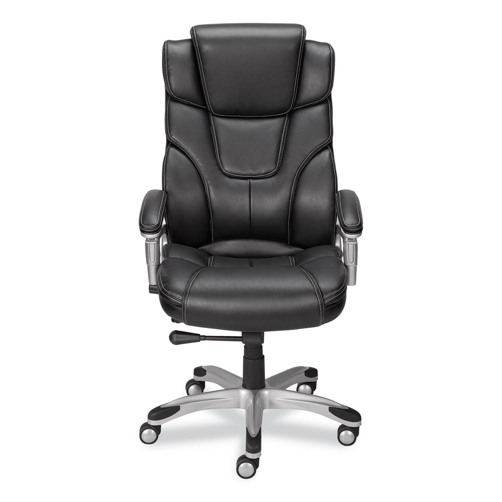 Alera Maurits Highback Chair, Supports Up to 275 lb, Black Seat/Back, Chrome Base - 2