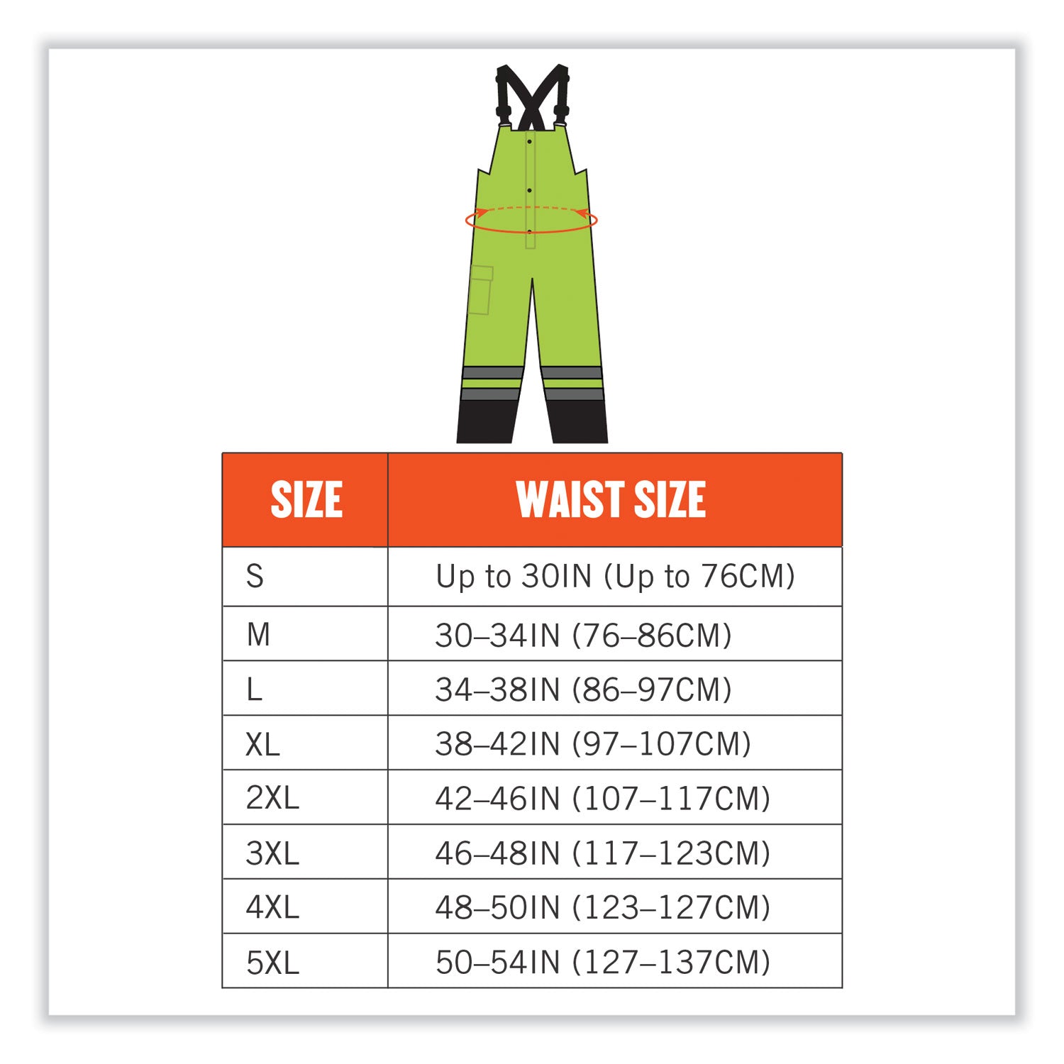 glowear-8918bk-class-e-hi-vis-rain-bibs-black-bottom-medium-lime-ships-in-1-3-business-days_ego25013 - 7