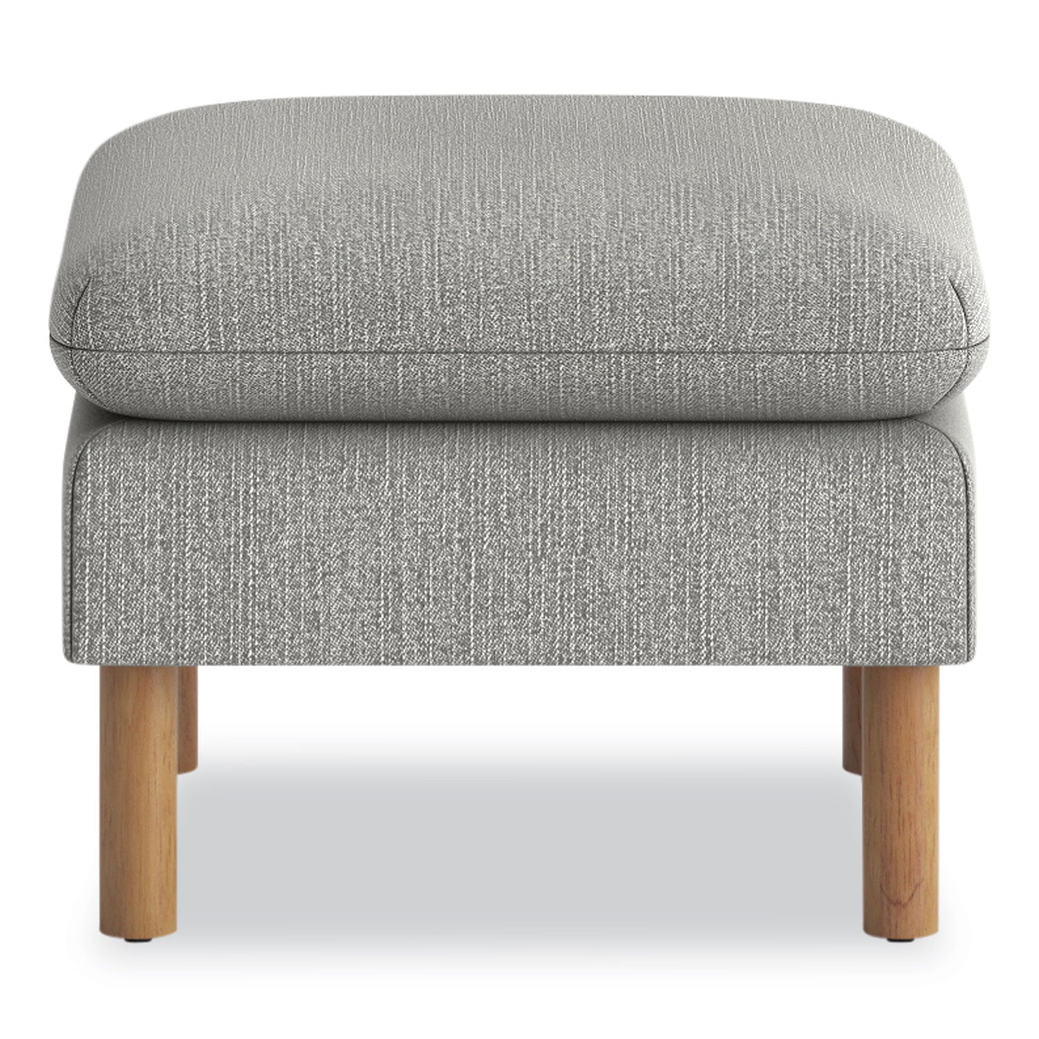 Parkwyn Series Ottoman, 23" x 23" x 17.5", Gray/Oak
