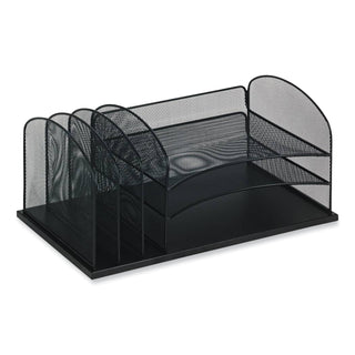 onyx-desk-organizer-w-three-horizontal-and-three-upright-sectionsletter-size1925x115x825wineships-in-1-3-business-days_saf3254we - 2