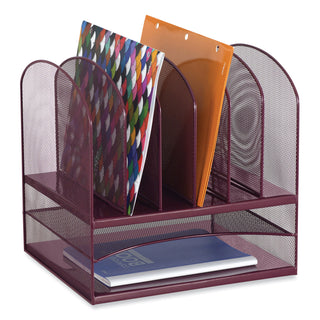 onyx-desk-organizer-w-two-horizontal-and-six-upright-sectionsletter-size-1325-x-115-x-13-wineships-in-1-3-business-days_saf3255we - 3