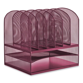 onyx-desk-organizer-w-two-horizontal-and-six-upright-sectionsletter-size-1325-x-115-x-13-wineships-in-1-3-business-days_saf3255we - 1