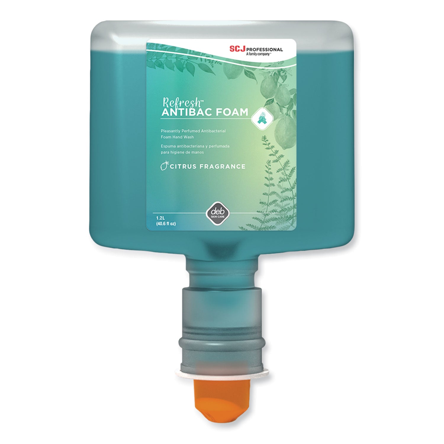 refresh-foaming-hand-soap-touch-free-cartridge-citrus-scent-12-l-refill-3-carton_sjnant120tf - 1