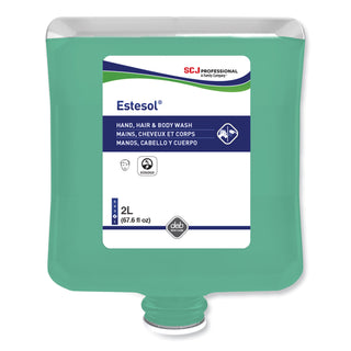 Estesol Hand, Hair and Body Cleaner Manual Cartridge, Rainforest Scent, 2 L Cartridge Refill, 4/Carton