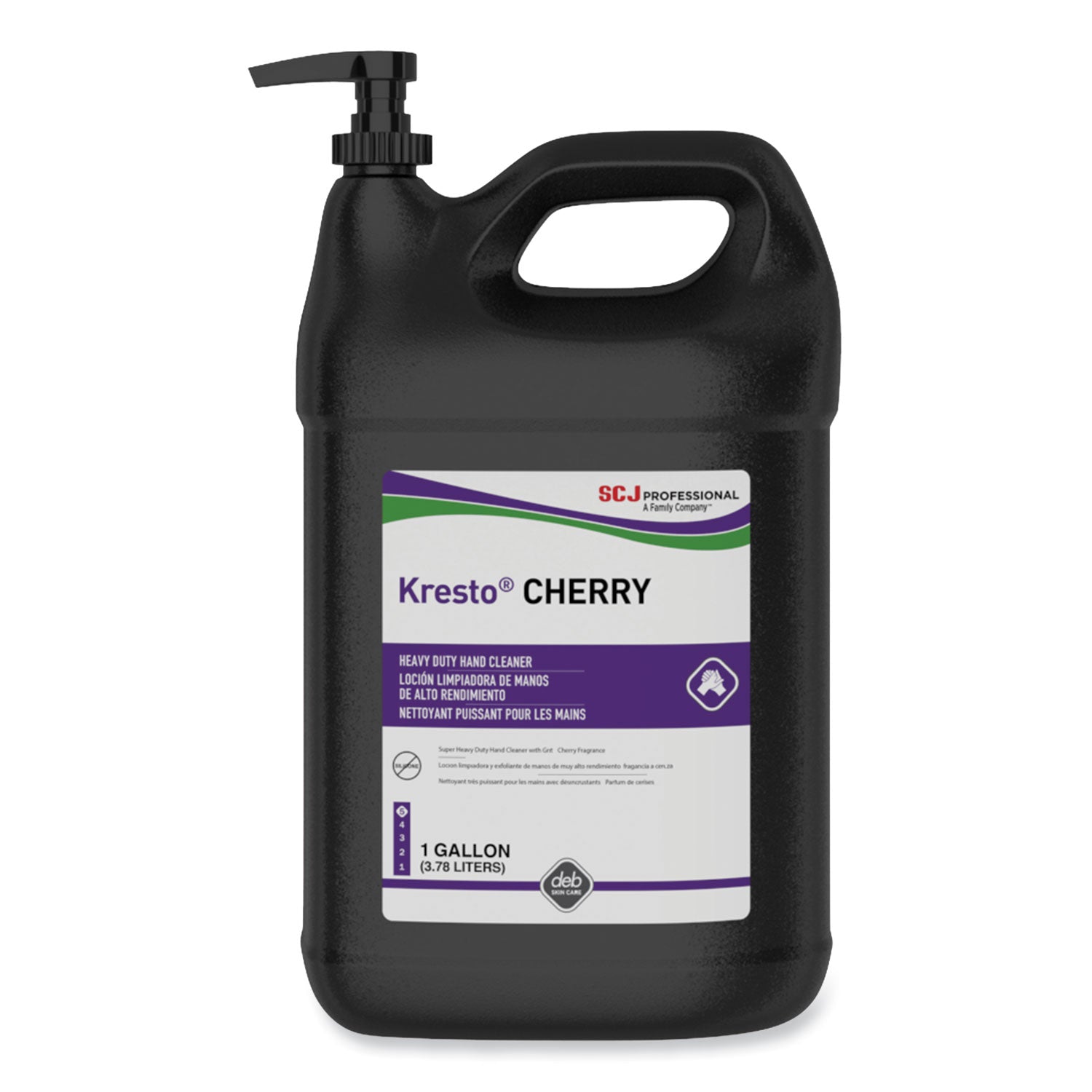 kresto-cherry-heavy-duty-hand-cleaner-manual-cartridge-cherry-scent-1-gal-pump-bottle-4-carton_sjnkch1g - 1